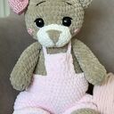 Maja Miś ręcznie robiony w różowych spodenkach