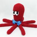 Ośmiornica z włóczki - szydełkowa maskotka handmade dla dziecka