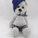 Tomuś - szydełkowa maskotka miś amigurumi 32 cm