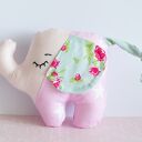 Mini słonik Malinka 14 cm - różowa maskotka na szczęście