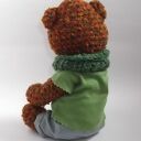 Miś Ksawery - szydełkowa maskotka handmade z ruchomymi rączkami i nóżkami (28 cm)
