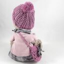 ZOSIA - szydełkowa misia w ubranku z personalizacją (34 cm)