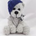 Tomuś - szydełkowa maskotka miś amigurumi 32 cm