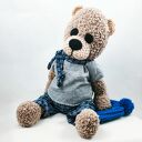 ADAM miś szydełkowy 40 cm - personalizacja na życzenie