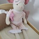 Pościel dla lalek i maskotek z muślinu - 9-elementowy komplet do łóżeczka IKEA DUKTIG