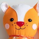 Psotny lisek Ewa - ręcznie szyta maskotka 26 cm