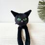 czarne maskotki kot przytulanka kotek:) idealny do zabawy i tulenia lub piękna