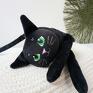 atrakcyjne kot przytulanka pluszowy czarny kotek prezent