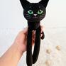 kot prezent pluszowy czarny kotek przytulanka maskotki plusz