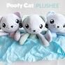 przytulanka kot poofy cat plushee maskotka