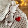 maskotki: Lovi, przytulanka na walentynki - prezent dziecka zabawka dla wnuka króliczek