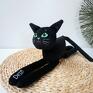 pluszowy kotek czarny kot maskotki przytulanka kocurek prezent