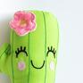 Mały Koziołek haftowana maskotki kaktus kwiatek dla dziewczynki - różowy - 20 cm urodziny