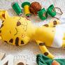Stworki we wzorki Tygrysek - 41 cm - handmade bezpieczna zabawka maskotki dziecka