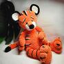 maskotki: tygrys pluszak - szydełkowy specjalny na prezent dla dziecka | hug me dekoracja pokoju