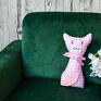 różowe maskotki kotek maluszka - mruczek - asia 18 cm roczek dla dziewczynki