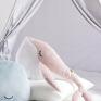 maskotki: Poduszka Przytulanka Klasyczny - Różowy i Biały wieloryb zabawka