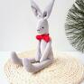 maskotki: Pluszowy królik króliczek zając w stylu Tilda przytulanka