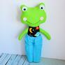 maskotki zielone żabka - super kumpel - michał - 45 cm urodziny