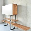 Regał ELEMENT średni - drewno i kolory do uzgodnienia