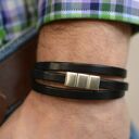 Bransoletka męska hombree triple steel black