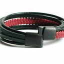 Męska bransoletka z rzemieniem plecionym