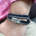 Bransoletka hombree double motto steel