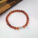 Męska bransoletka z bursztynem