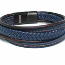 Bransoletka męska skórzana