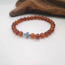 Męska bransoletka z bursztynem