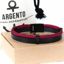 Męska bransoletka paracord z rzemieniem