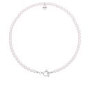Srebrny naszyjnik z pereł SWAROVSKI® CRYSTAL z ozdobnym zapięciem