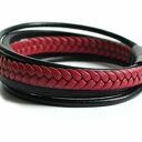 Męska bransoletka z rzemieniem plecionym