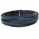 Bransoletka męska skórzana