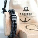 KLASYCZNA BRANSOLETKA MĘSKA Z GRAWEREM z imionami bliskich, dzieci lub daty