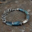 kyanit - surowa bransoleta unisex