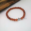 Męska bransoletka z bursztynem