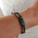 kyanit - surowa bransoleta unisex