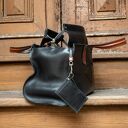 Skórzana torba podróżna torba lekarska torba na dokumenty ręcznie wykonana