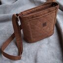 brązowa mini torebka