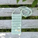Etui na telefon, mini torebka wykonane na szydełku