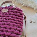 Torebka listonoszka Boho Wabe Bag MINI - burgundowa (czerwone wino) z sznurka