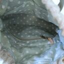 Torebka typu bucket wykonana ze skory naturalnej w kolorze miętowym