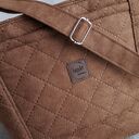 brązowa mini torebka