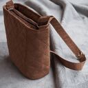 brązowa mini torebka