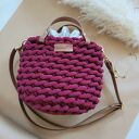 Torebka listonoszka Boho Wabe Bag MINI - burgundowa (czerwone wino) z sznurka