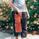 Makramowa torebka na telefon