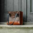 Duża torebka na ramię od Ladybuq, świetna skórzana wielofunkcyjna torba do biura lub na zakupy