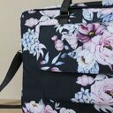 Torba na laptop z kieszonką - warkocze kwiatów