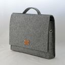 Duża Torba Na Laptopa 15'6" - teczka szara